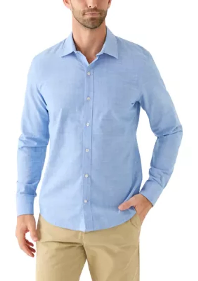 Men's Long Sleeve Lux Classic Linen Dress Shirt
