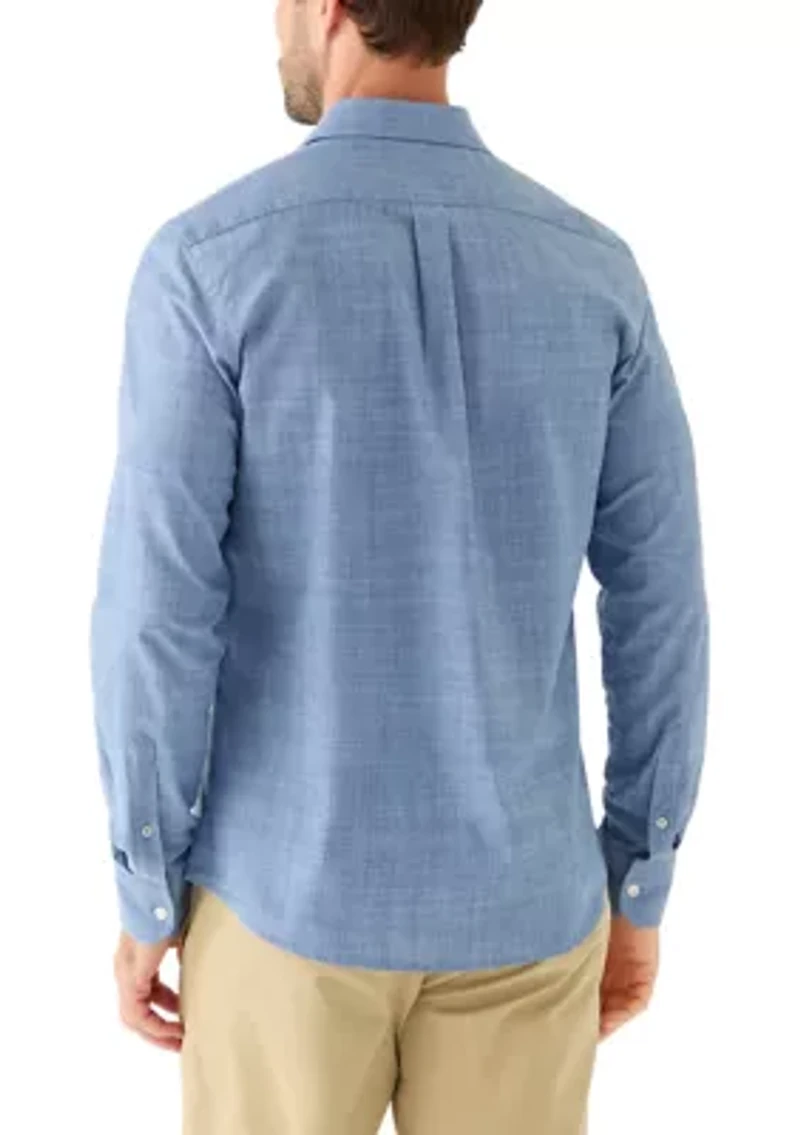 Men's Long Sleeve Lux Classic Linen Dress Shirt