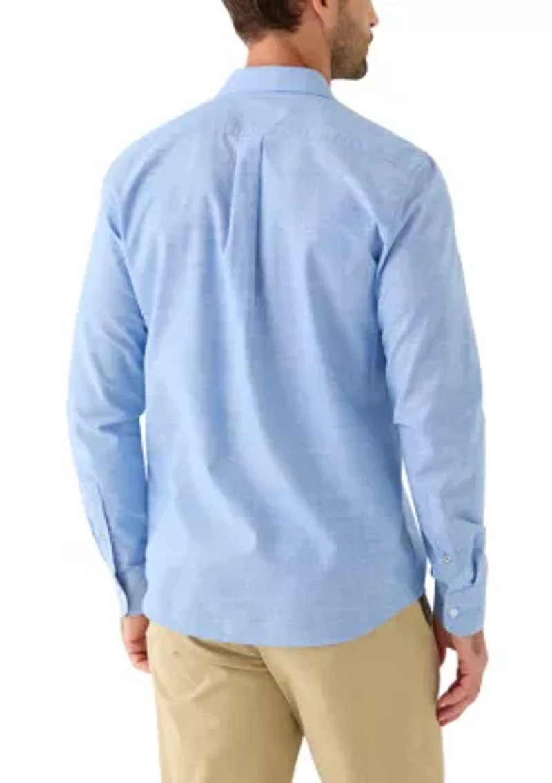 Men's Long Sleeve Lux Classic Linen Dress Shirt