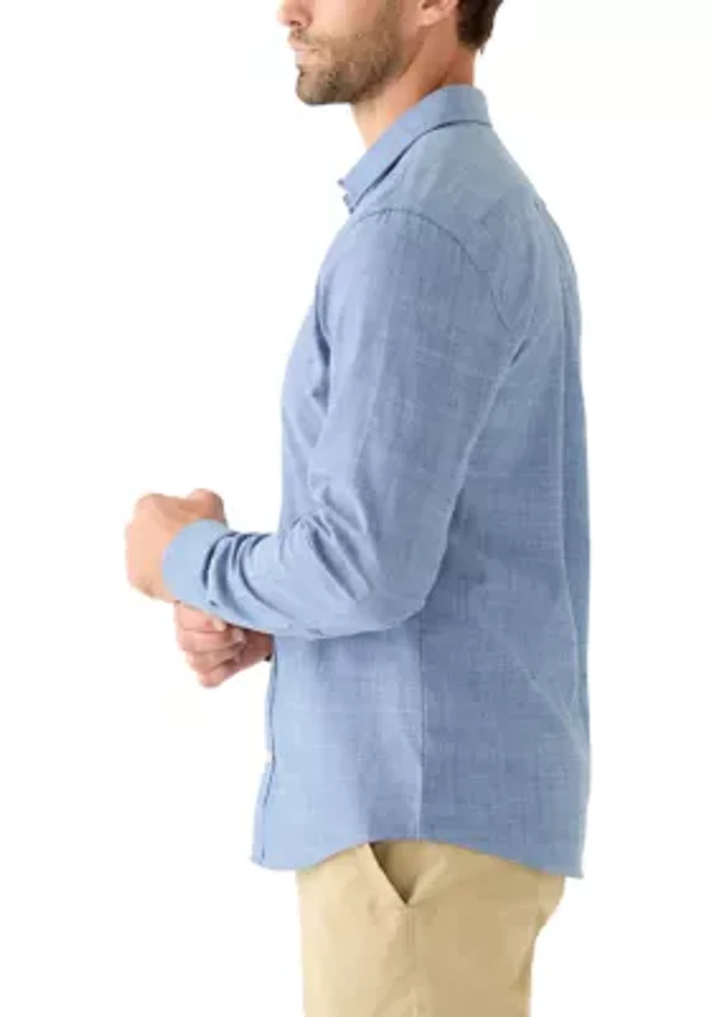 Men's Long Sleeve Lux Classic Linen Dress Shirt