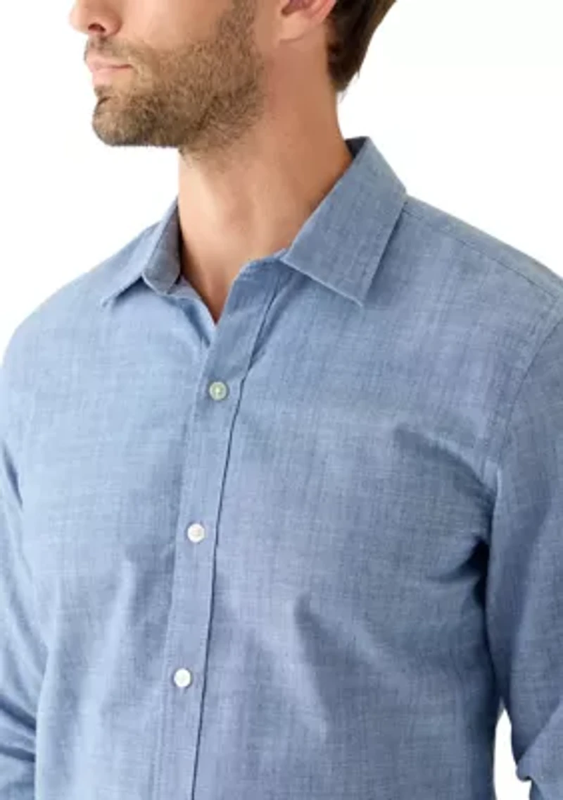 Men's Long Sleeve Lux Classic Linen Dress Shirt