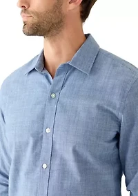 Men's Long Sleeve Lux Classic Linen Dress Shirt