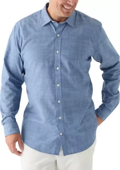 Big & Tall Classic Lux Long Sleeve Button Down Shirt