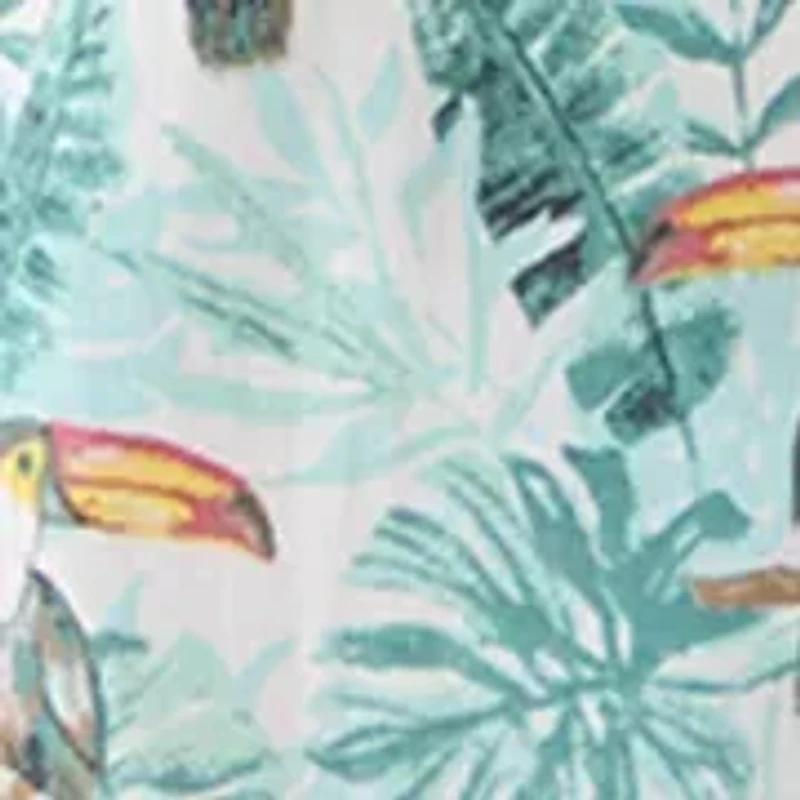 Men's Short Sleeve Button Down Toucan Print Shirt