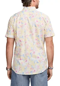 Men's Dockside Chambray Button Down Printed Shirt
