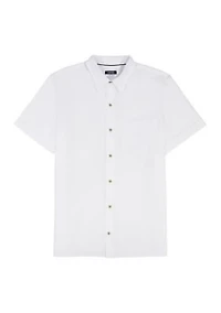 Men's Luxury Short Sleeve Button Down Shirt
