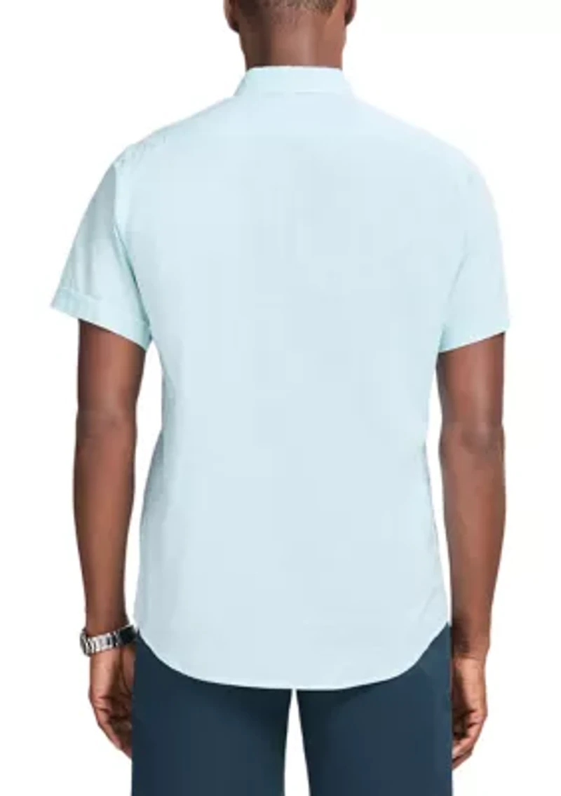 Men's Dockside Short Sleeve Chambray Striped Shirt