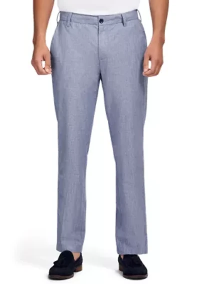 Men's Flat Front Chambray Pants
