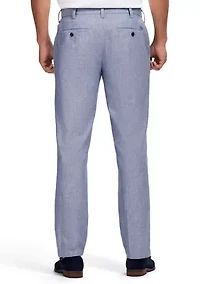 Men's Flat Front Chambray Pants