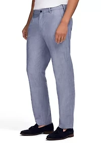 Men's Flat Front Chambray Pants