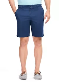 Men's 9.5" Flat Front Saltwater Twill Shorts
