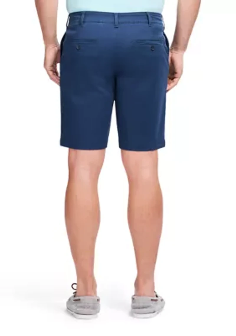 Men's 9.5" Flat Front Saltwater Twill Shorts