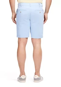 Men's 9.5" Flat Front Saltwater Twill Shorts