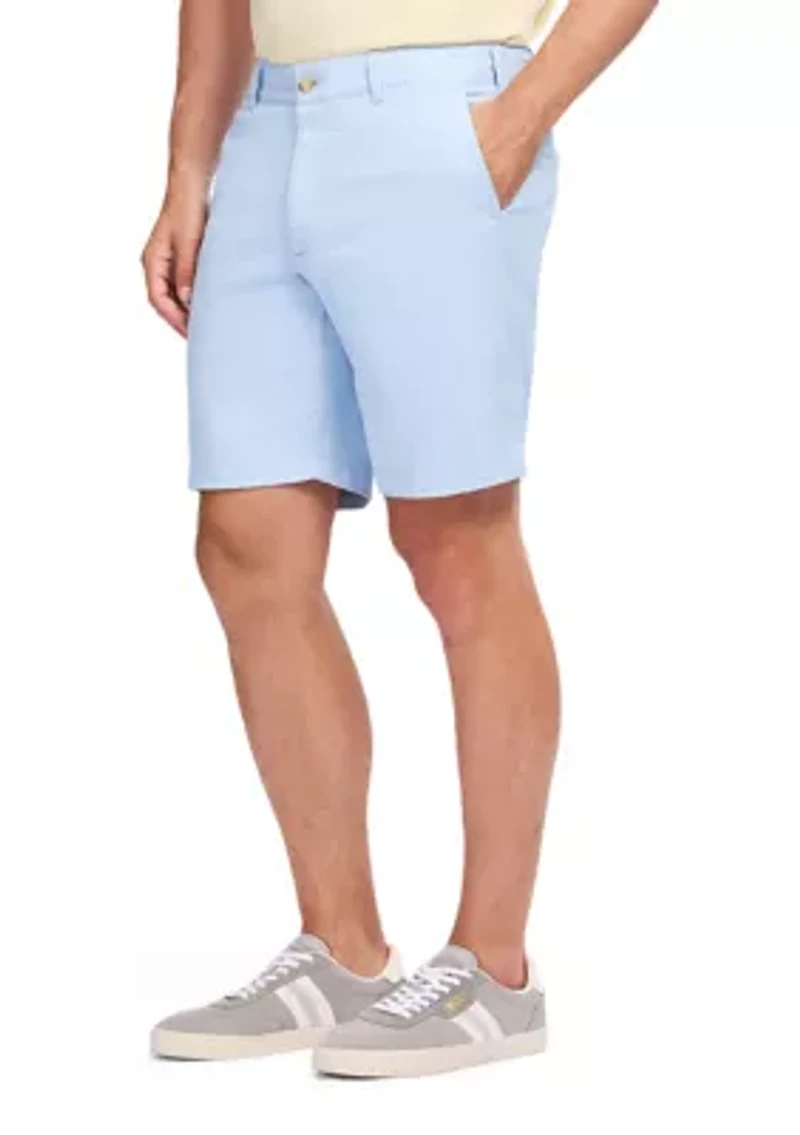 Men's 9.5" Flat Front Saltwater Twill Shorts