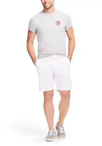 Men's 9.5" Flat Front Saltwater Twill Shorts