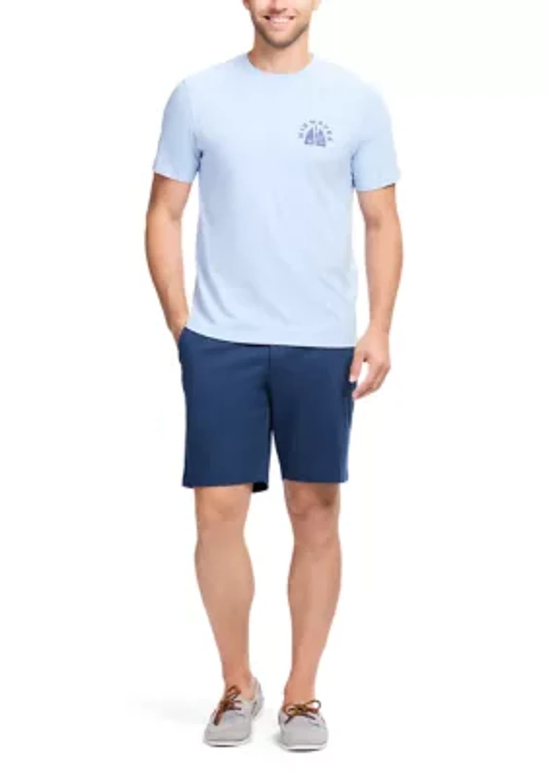 Men's 9.5" Flat Front Saltwater Twill Shorts