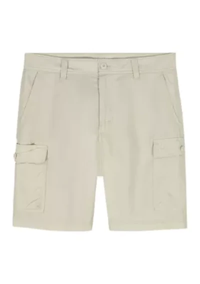 Big & Tall Fit and Flare Saltwater  Pigment Dyed Cargo Shorts