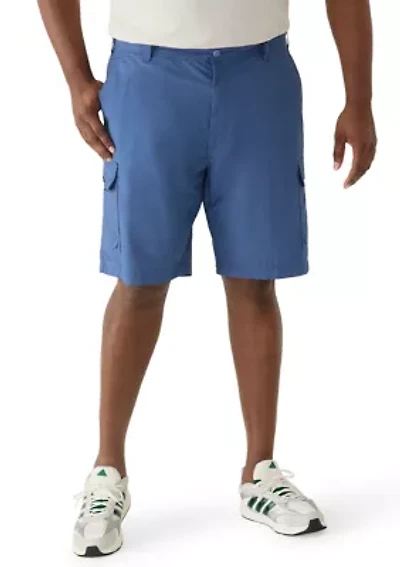 Big & Tall Fit and Flare Saltwater  Pigment Dyed Cargo Shorts