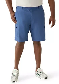 Big & Tall Fit and Flare Saltwater  Pigment Dyed Cargo Shorts