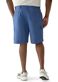 Big & Tall Fit and Flare Saltwater  Pigment Dyed Cargo Shorts