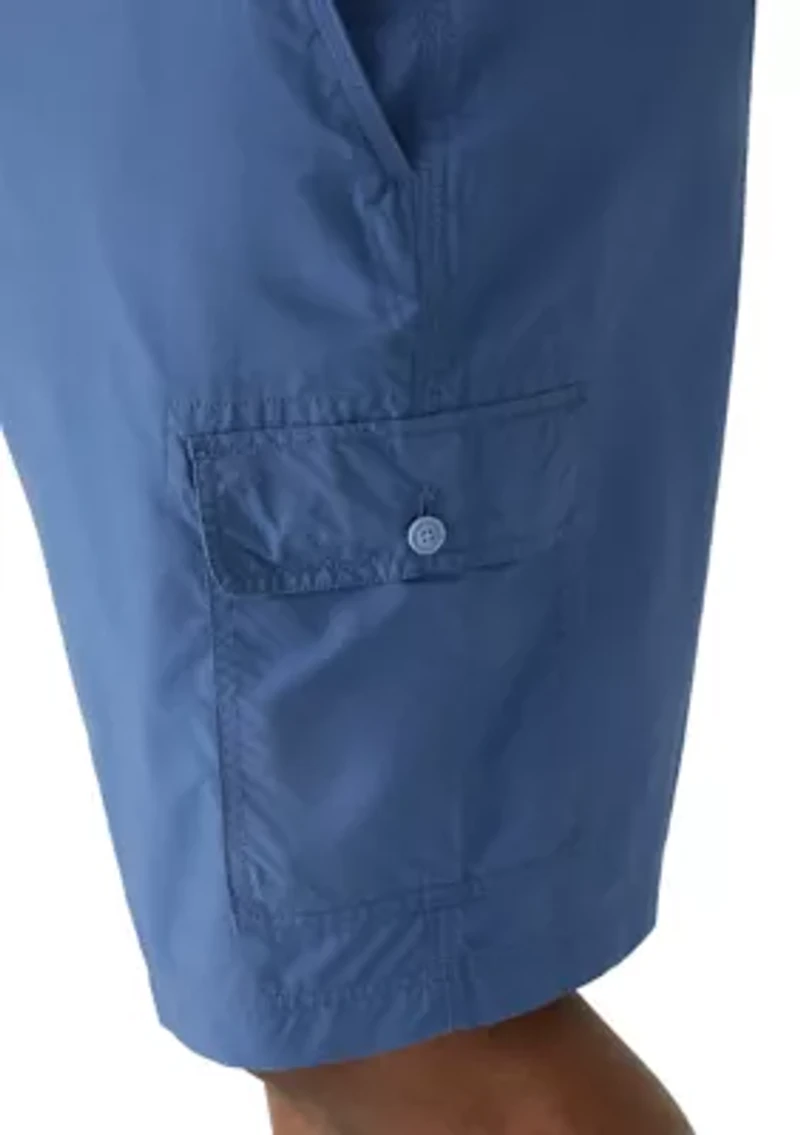 Big & Tall Fit and Flare Saltwater  Pigment Dyed Cargo Shorts
