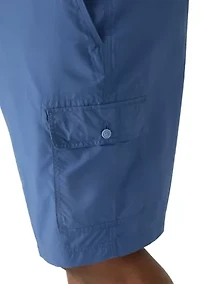 Big & Tall Fit and Flare Saltwater  Pigment Dyed Cargo Shorts