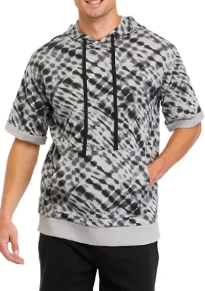 Tie Dye Short Sleeve Hoodie