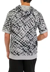 Tie Dye Short Sleeve Hoodie