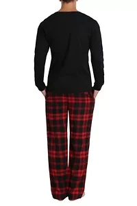 Flannel Pajama Set Buffalo Check