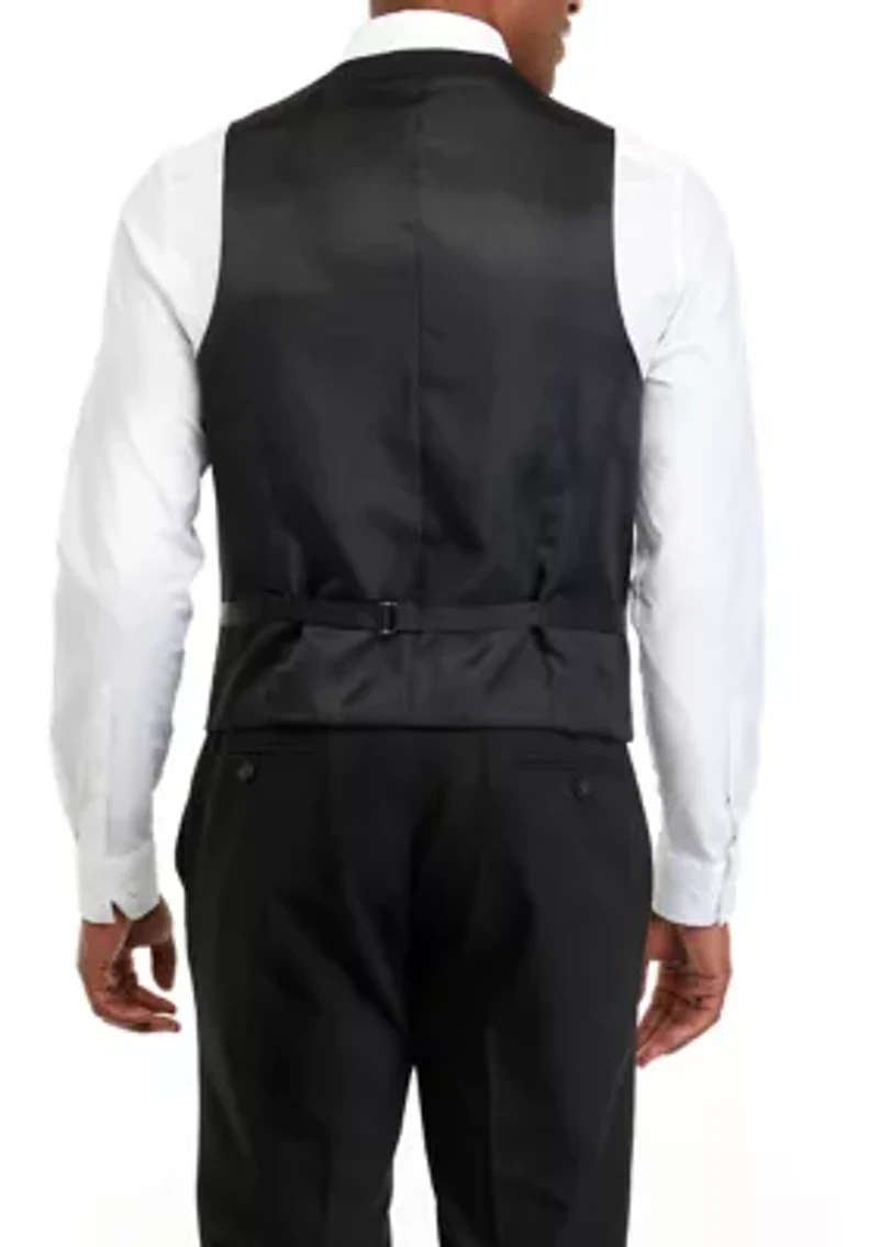 Men's Black Suit Separate Vest