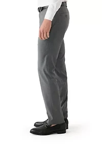 Men's Black Gray Check Printed Suit Separate Pants