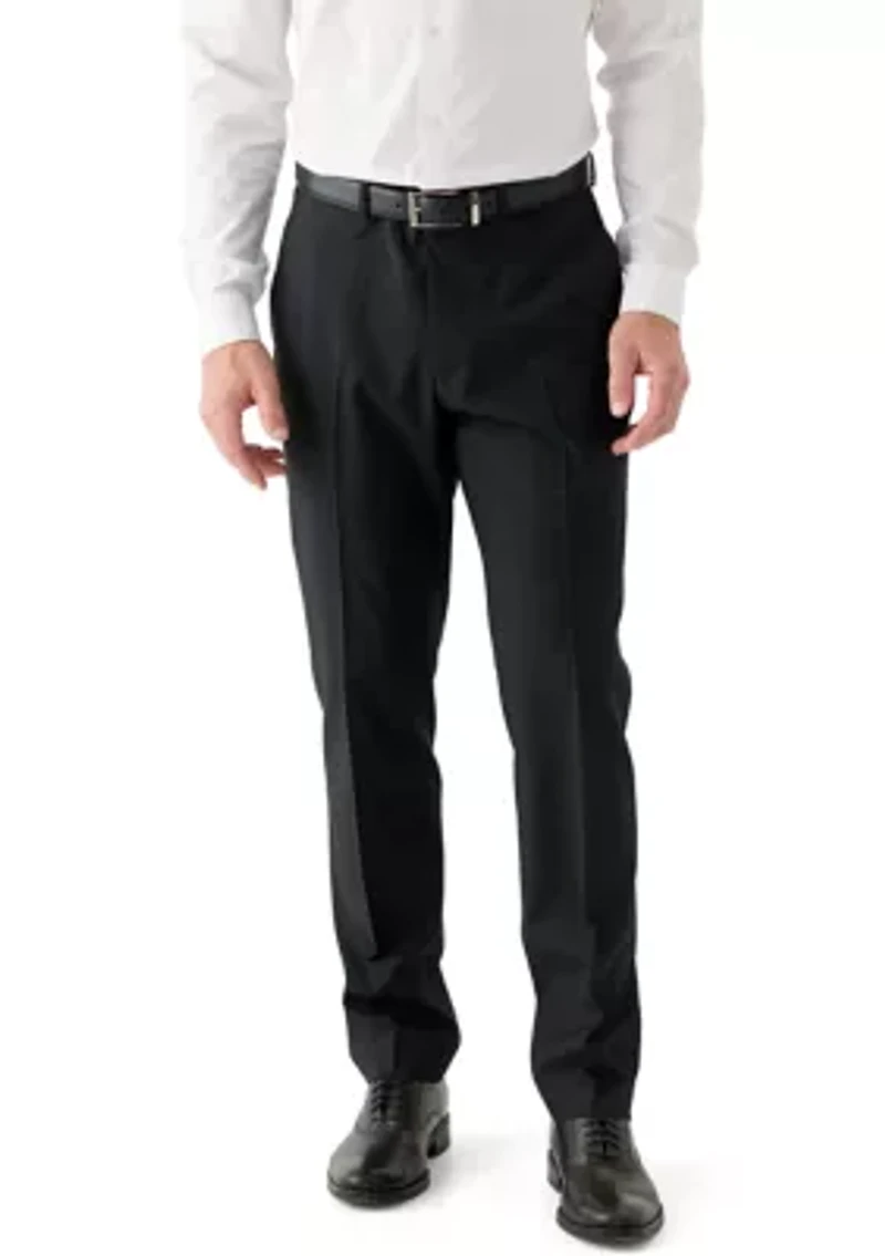 Men's Mini Check Pattern Suit Pants