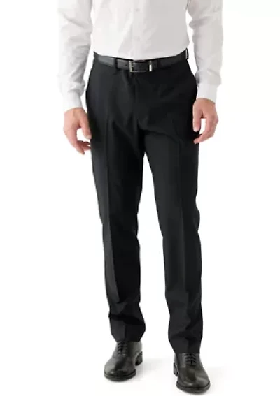 Men's Mini Check Pattern Suit Pants