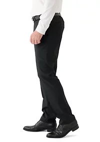 Men's Mini Check Pattern Suit Pants