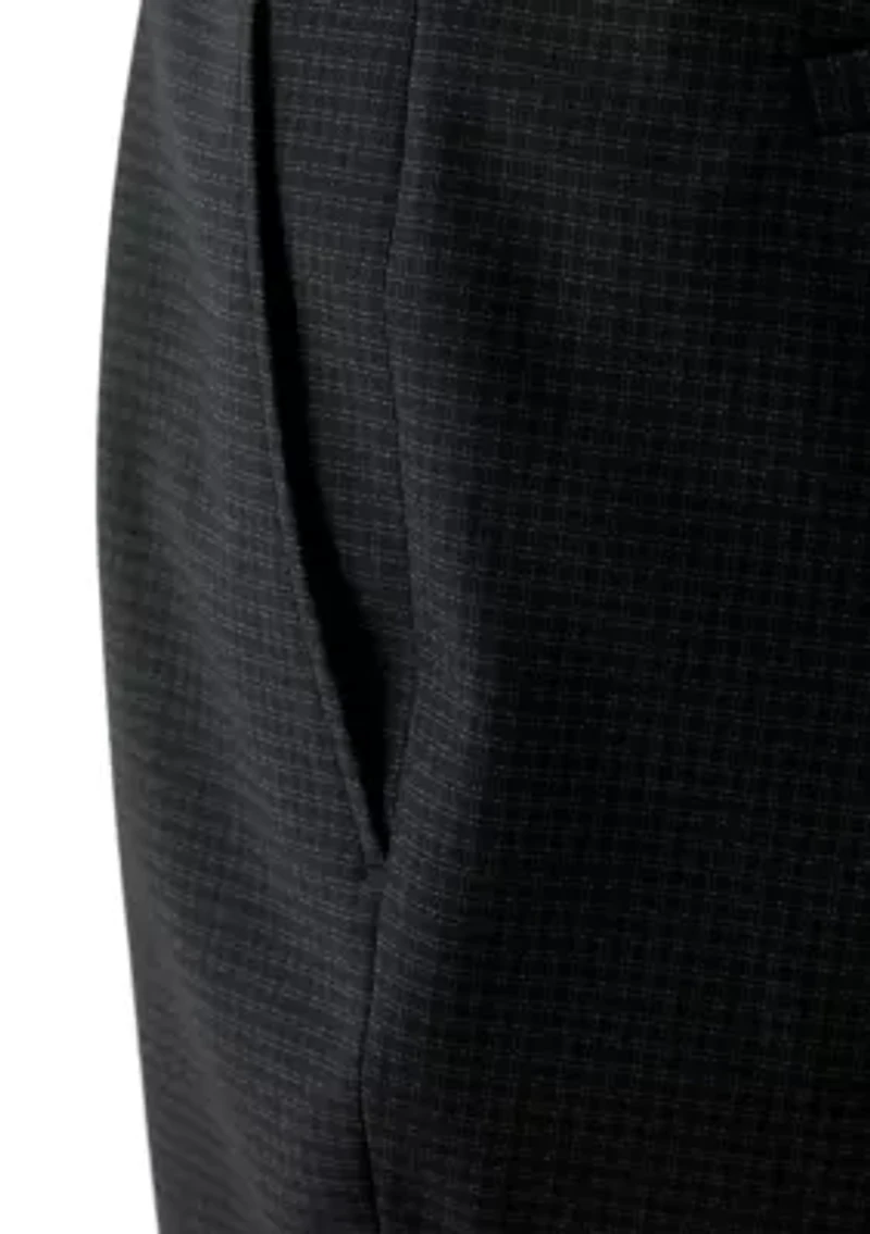 Men's Mini Check Pattern Suit Pants
