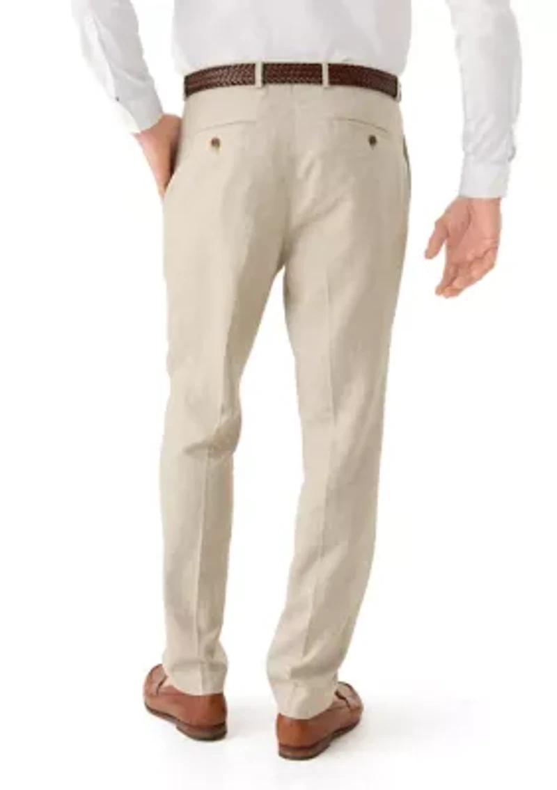 Men's Linen Blend Solid Pants