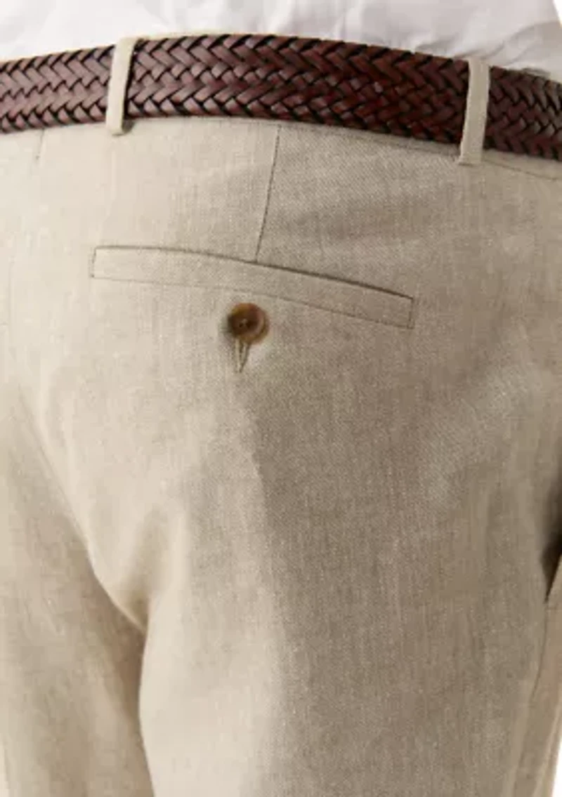 Men's Linen Blend Solid Pants