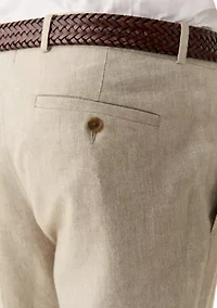 Men's Linen Blend Solid Pants