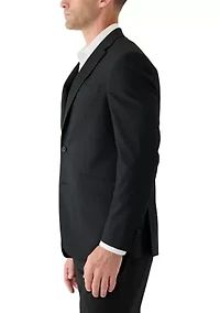 Men's Mini Check Pattern Suit Jacket