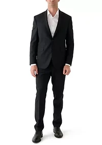 Men's Mini Check Pattern Suit Jacket