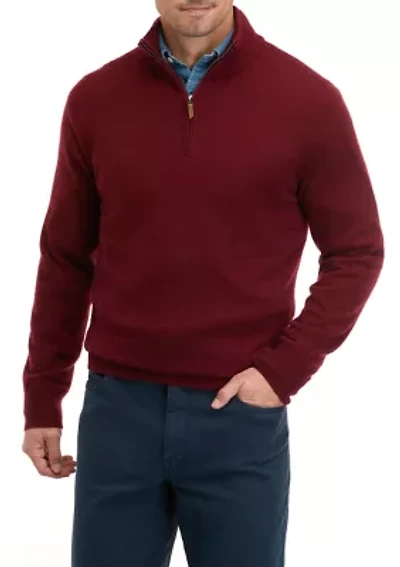 Men's Cashmere 1/4 Zip Sweater
