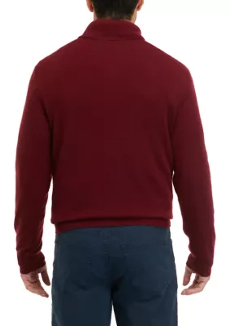 Men's Cashmere 1/4 Zip Sweater