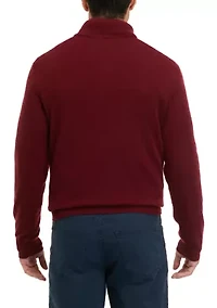 Men's Cashmere 1/4 Zip Sweater