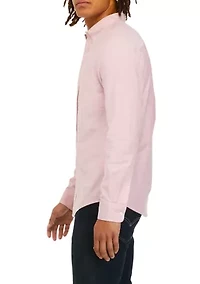 Men's Long Sleeve Woven Button Down Oxford Shirt