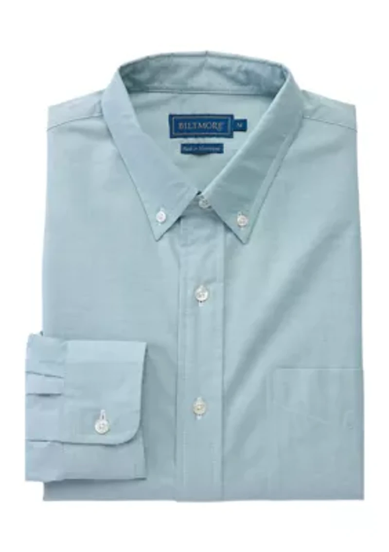 Men's Long Sleeve Woven Button Down Oxford Shirt