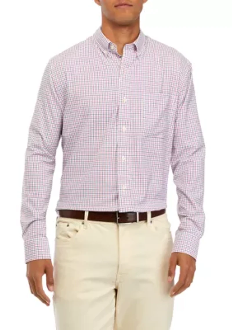 Men's Woven Plaid Button Down Shirt