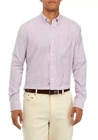 Men's Woven Plaid Button Down Shirt