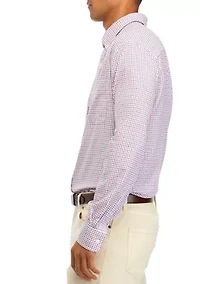 Men's Woven Plaid Button Down Shirt