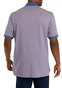 Men's Stripe Interlock Polo Shirt
