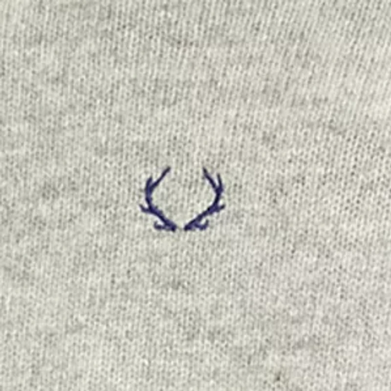 Men's Embroidered Crew Neck Sweater